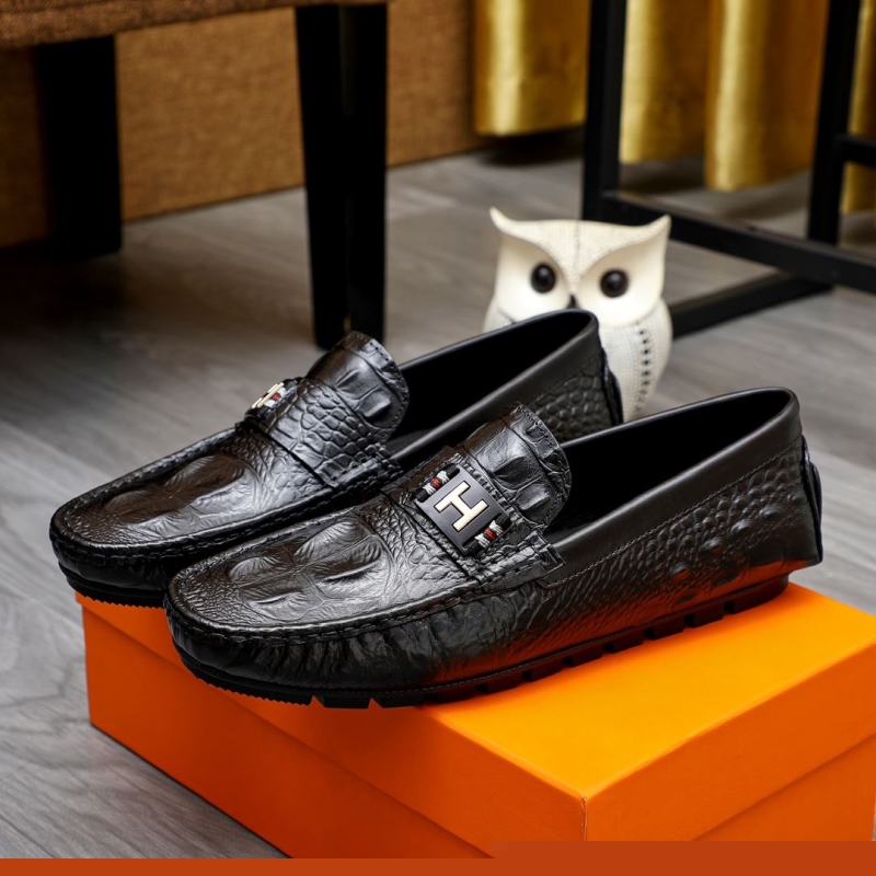 H**mes leather shoes